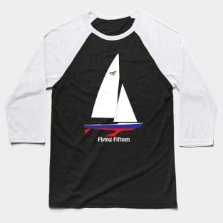 Flying Fifteen Sailboat Baseball T-Shirt